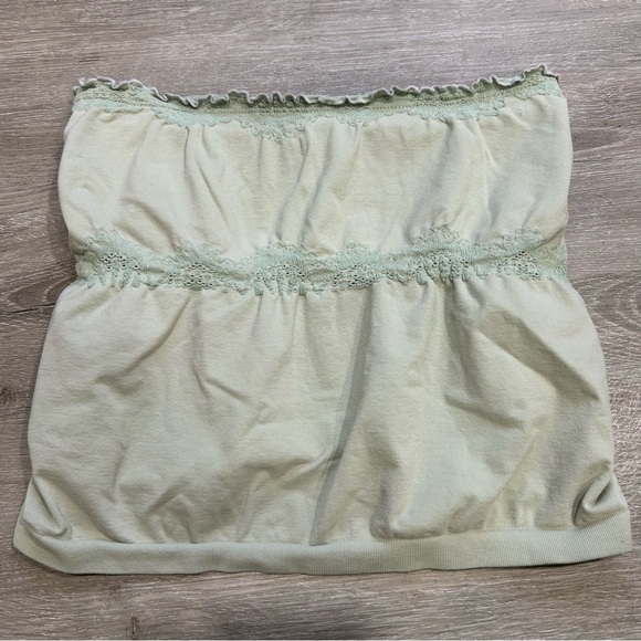 Free People Intimately Strapless Tube Top Light Mint Green Women’s Size Medium - Picture 2 of 5